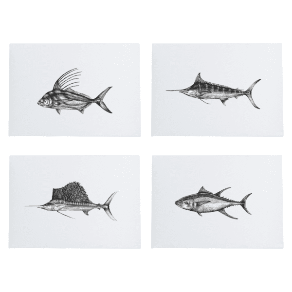 4 Canvas 20x25 cm Peces